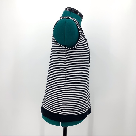 Orly Sport Black and White Layered Look Tank Top S - Picture 9 of 16
